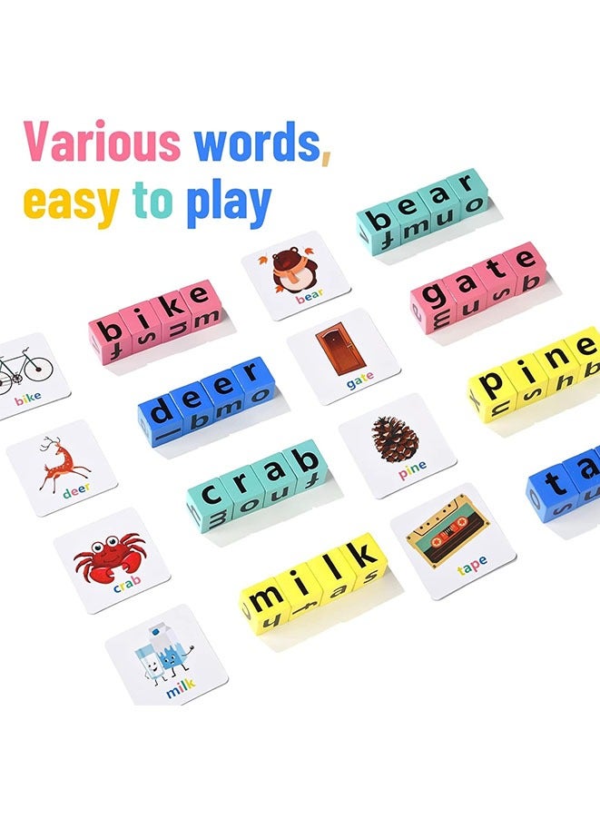 Muyixin Montessori Toys, Alphabet Flash Cards Word Spelling Game Toys, Preschool Learning Educational Toys for Kids 3-8 Year Old Boys Girls - Image 5