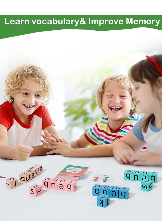 Muyixin Montessori Toys, Alphabet Flash Cards Word Spelling Game Toys, Preschool Learning Educational Toys for Kids 3-8 Year Old Boys Girls - Image 2