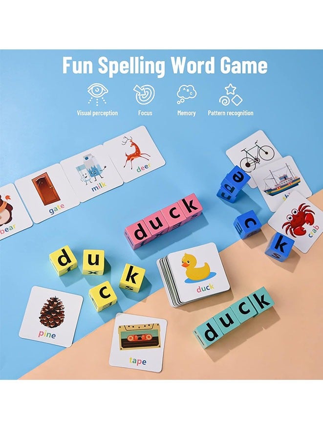 Muyixin Montessori Toys, Alphabet Flash Cards Word Spelling Game Toys, Preschool Learning Educational Toys for Kids 3-8 Year Old Boys Girls - Image 4