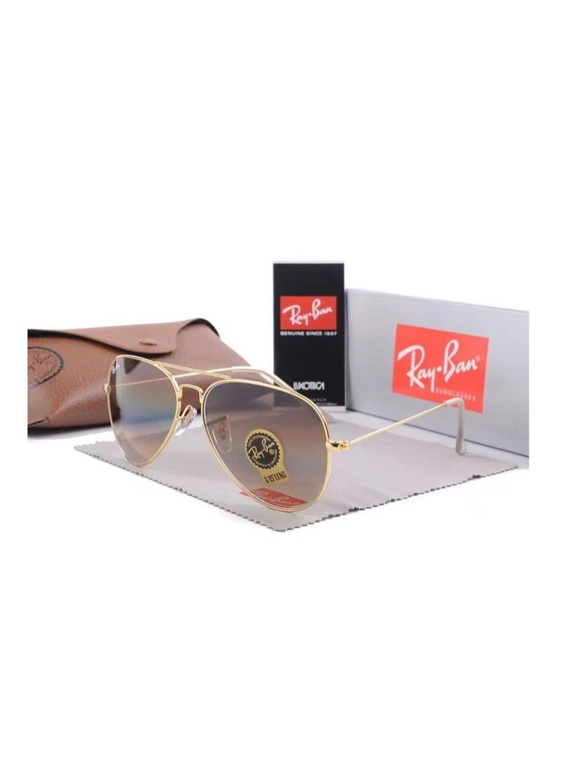 Ray-Ban Ray-Ban Pilot Polarized Lens Sunglasses Black Framed with Lenses  - Image 1