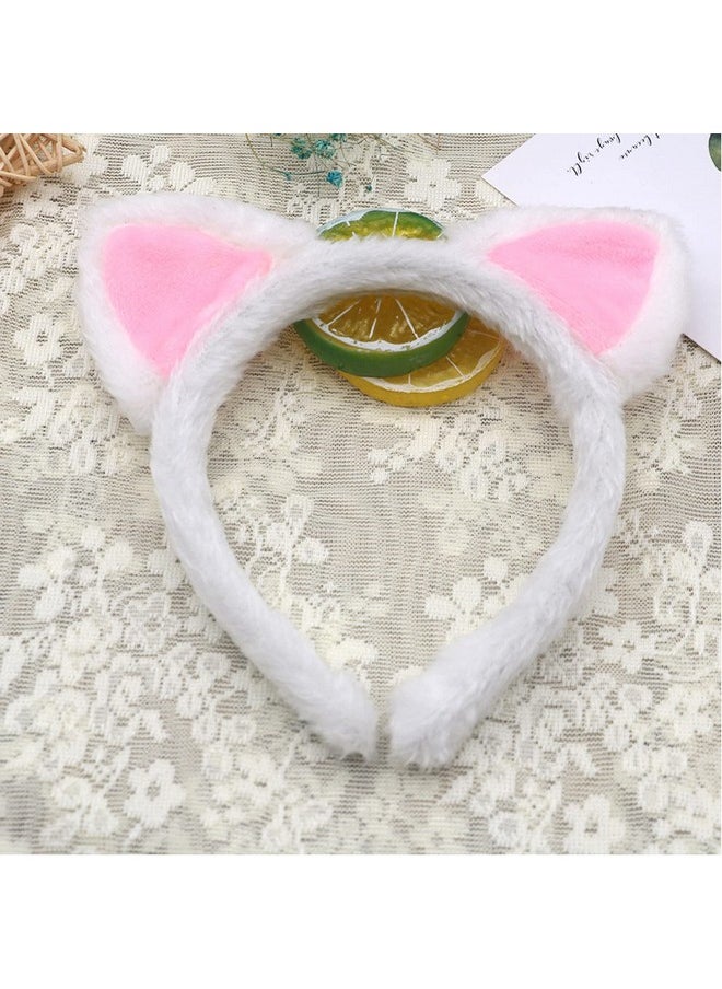 AEGYPIUS Cat Ears Headband Velvet Headbands For Women Soft Plush Material Headband Perfect For Cosplay Velvet Hairband Cat Headband For Parties Ideal For Women And Girls  - Image 3