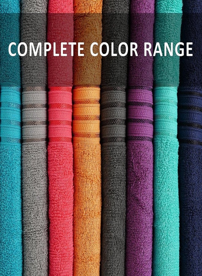 ZUPERIA Premium Multicolor Bath Towels Set of 8 (27" x 54") 100% Pure Cotton Shower Towels Soft Feel, Lightweight & Highly Absorbent Towels for Bathroom, Pool, Spa and Hotel Use - Image 4