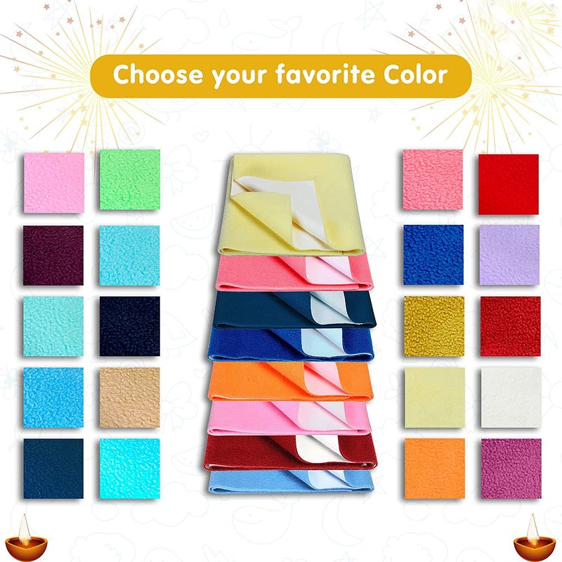 A CUBE LUXURY SOLUTIONS A CUBE LUXURY SOLUTIONS Waterproof Baby Bed Protector Dry Sheet for Newborn Babies Baby Water Resistant Medium Size Dry Sheet Size 70x100CM Coral  - Image 4
