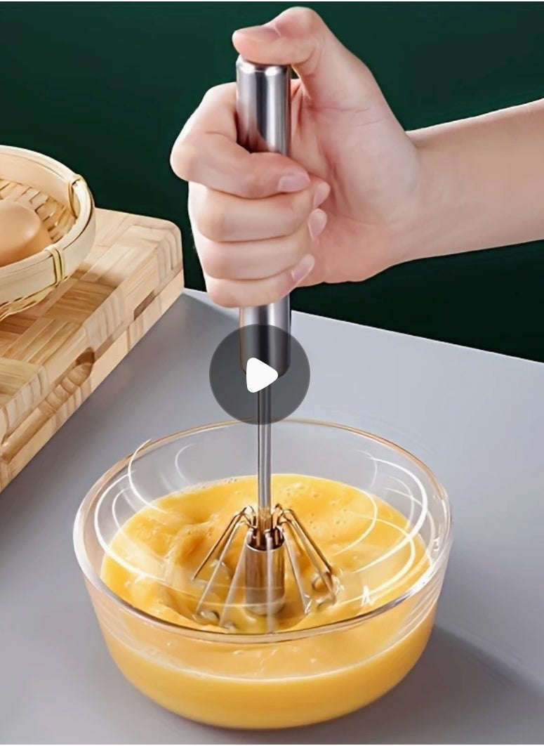 manual hand mixer . stainless steel egg beater . press down milk frother . cream whisk tool . home baking tools . hand blender no electricity . kitchen whisker . multi-purpose manual beater . manual egg whisk . handheld mixing tool