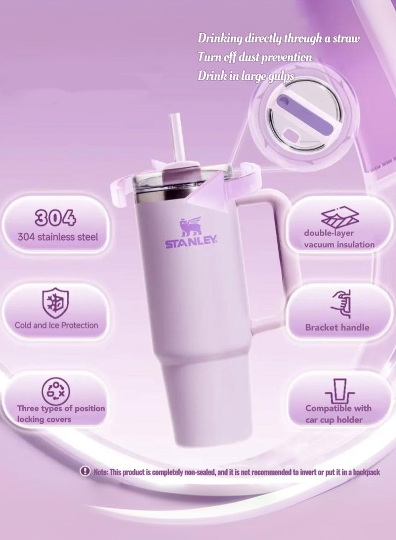 Stanley Quencher H2.0 FlowState Stainless Steel Vacuum Insulated Tumbler with Lid and Straw for Water, Iced Tea or Coffee, Smoothie and More, 40 oz  - Image 3