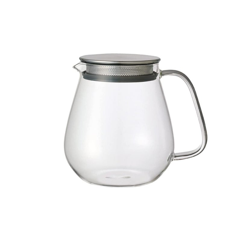 Kinto Stainless Unitea One Touch Teapot 720 Milliliter 2435 Fl Oz  Heatresistant Glass Teapot with Stainless Steel Strainer in Lid Japan Import