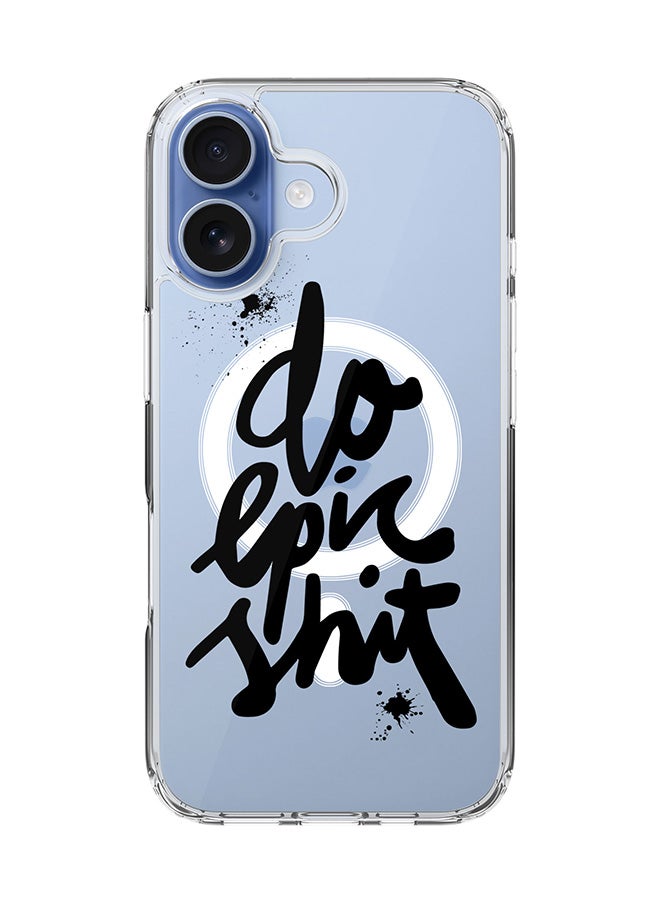 Stylizedd Classic Clear MagSafe Case for iPhone 17 , Hybrid Soft Case Flexible Edges Anti Drop TPU PC Gel Thin Transparent Cover [ Designed for iPhone 17 ] - Epic