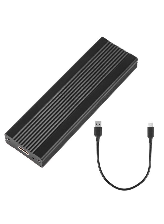 Generic M.2 Solid StatE DrivE Box USB3.1 TYPE-C To PCI-E NVME/NGFF Dual ProtoCol Gen2 Aluminum Alloy-Color:Black Ngff  - Image 1