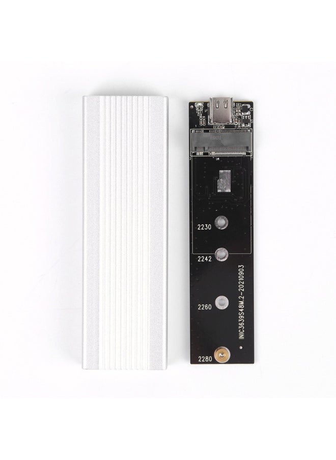 Generic M.2 Solid StatE DrivE Box USB3.1 TYPE-C To PCI-E NVME/NGFF Dual ProtoCol Gen2 Aluminum Alloy-Color:Black Ngff  - Image 4