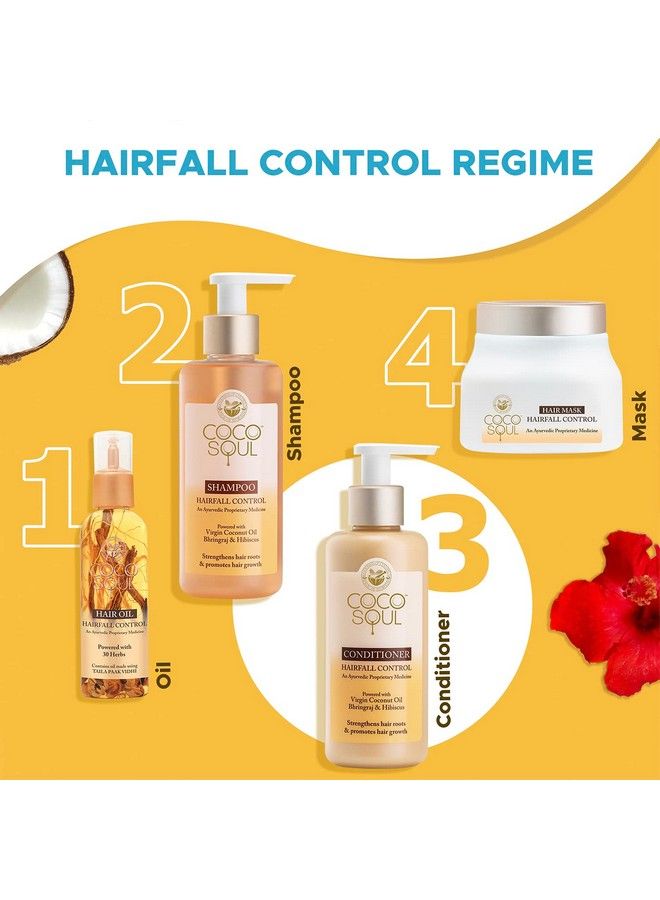 Coco Soul Hair Fall Control Conditioner With Ayurvedic Medicine ; 100% Cold Pressed Virgin Coconut Oil ; Bhringraj & Hibiscus ; Sulphate & Paraben Free ; From The Makers Of Parachute Advansed ; 200 Ml - Image 4