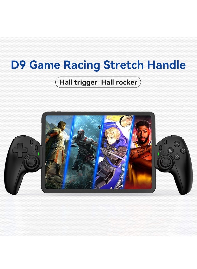 Generic - D9 Mobile Game Controller Telescopic Gamepad Joystick with Turbo 6-axis Gyro Vibration (Black) - Image 1