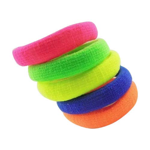 advancedestore Accessories Womens Cottonwool Extra Soft Ponytail Holders Pair Rubber Hair Band Multicolour Pack of 25 - Image 3