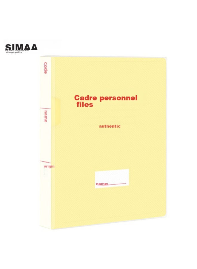 Simaa 10-pack علب ملفات شخصية متميزة من مادة Pp، معيار جديد A4 4.5cm، علب ملفات موظف/عامل/عضو حزب، 6873 - Image 1