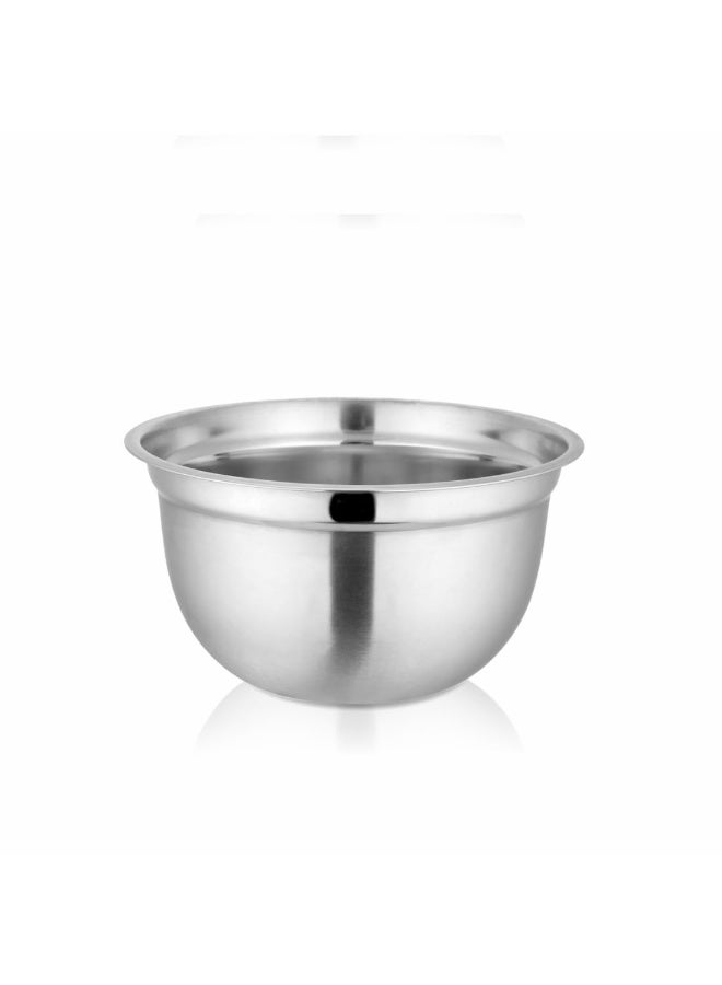 Shri & Sam Stainless Steel Mixing Bowl, 21cm, Silver - Image 1