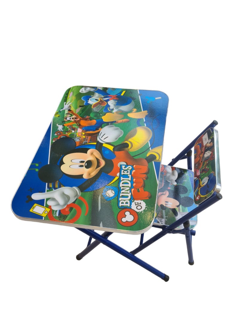 Generic Foldable Kids Table Chair Set Mickey Mouse - Image 2