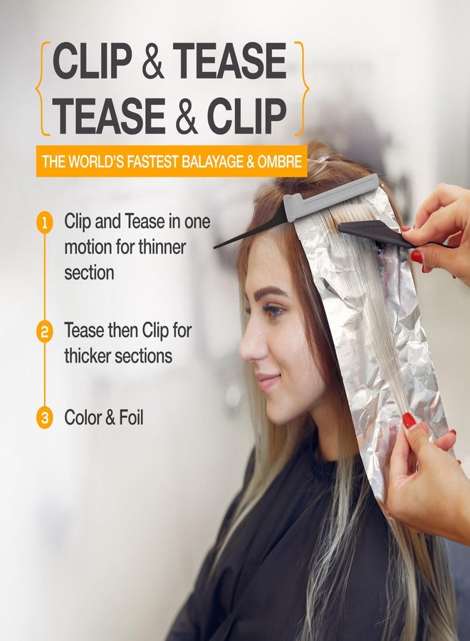 ColorBow Rat Tail Combs, Teasing Comb, Flat Iron Combs for women, Parting Combs for braiding hair, Hairstylist essentials for Highlights - balayage board hair combs for styling & cutting (2 Pack) - Image 4