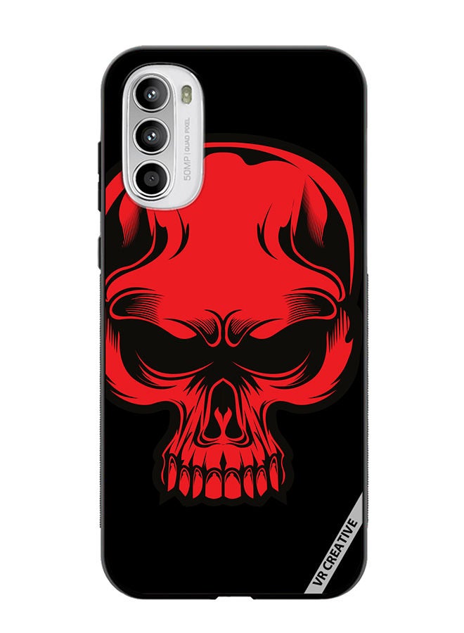 Protective Case Cover For Motorola Moto G82 Skull Illustration Design Multicolour