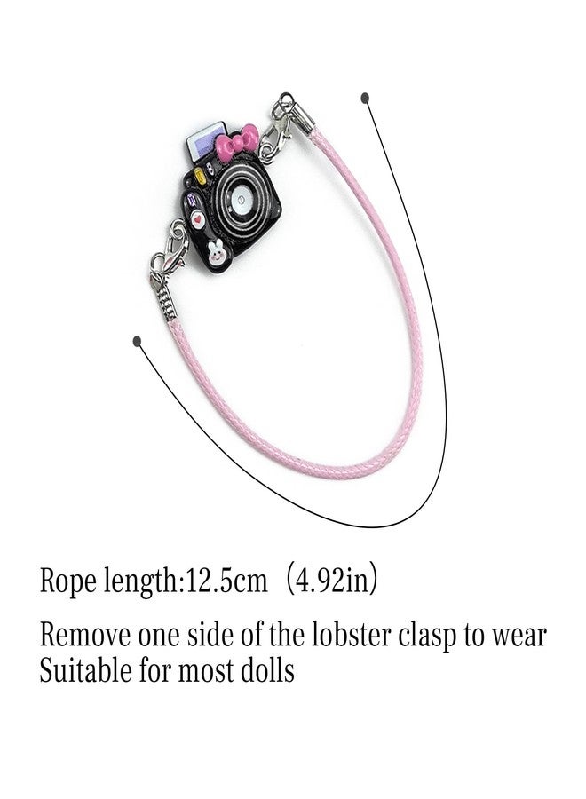 QIUTIMIY Mini Doll Accessories - Cute Donut Style Decorative Crossbody Charms for 15-17cm Dolls Wearable Props (No Doll No Clothes) - Image 2