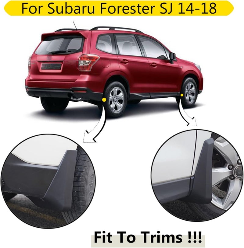 Wivplex 4pcs Molded Car Mud Flaps for Subaru Forester - Image 3