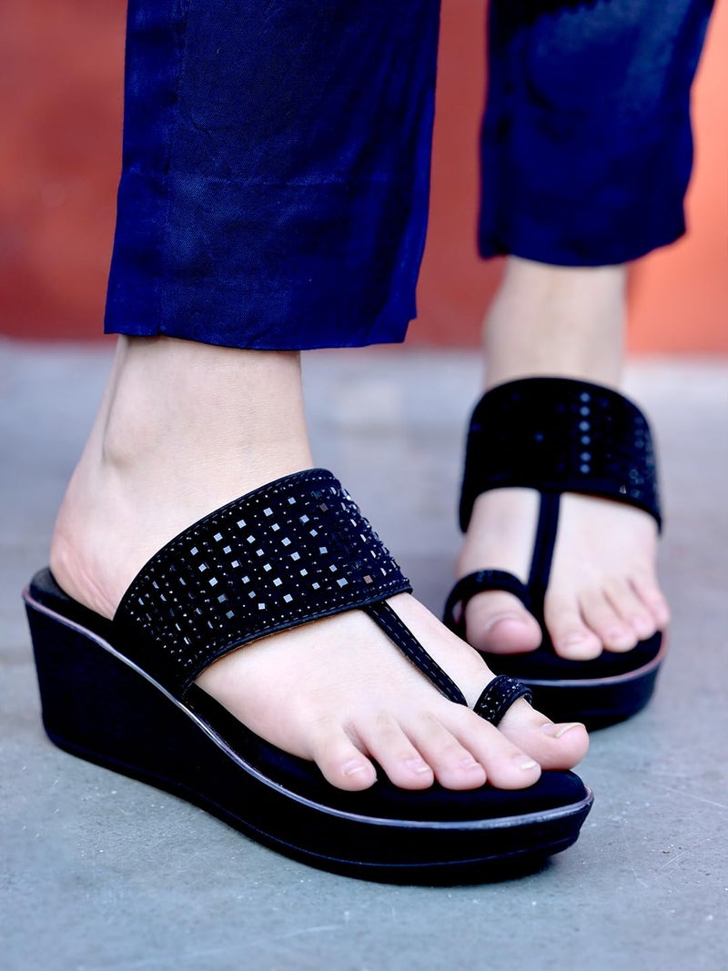 Shoetopia حذاء شوetopيا الكلاسيكي ذو الكعب للنساء والفتيات - Image 4