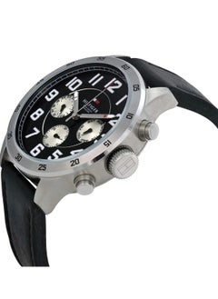 Tommy Hilfiger Plus Men's Quartz Stainless Steel Case and Leather Strap-1791050 46mm  - Image 2