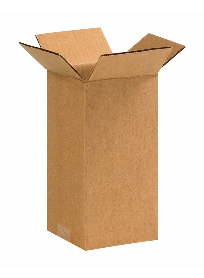 أفيديتي صناديق مموجة طويلة 5 × 5 × 10، طول 5 لتر × 5 عرض × 10 ارتفاع، عبوة مكونة من 25 قطعة شحن وتغليف صندوق تخزين متحرك للمنزل أو العمل، صناديق كبيرة بالجملة قوية - Image 1