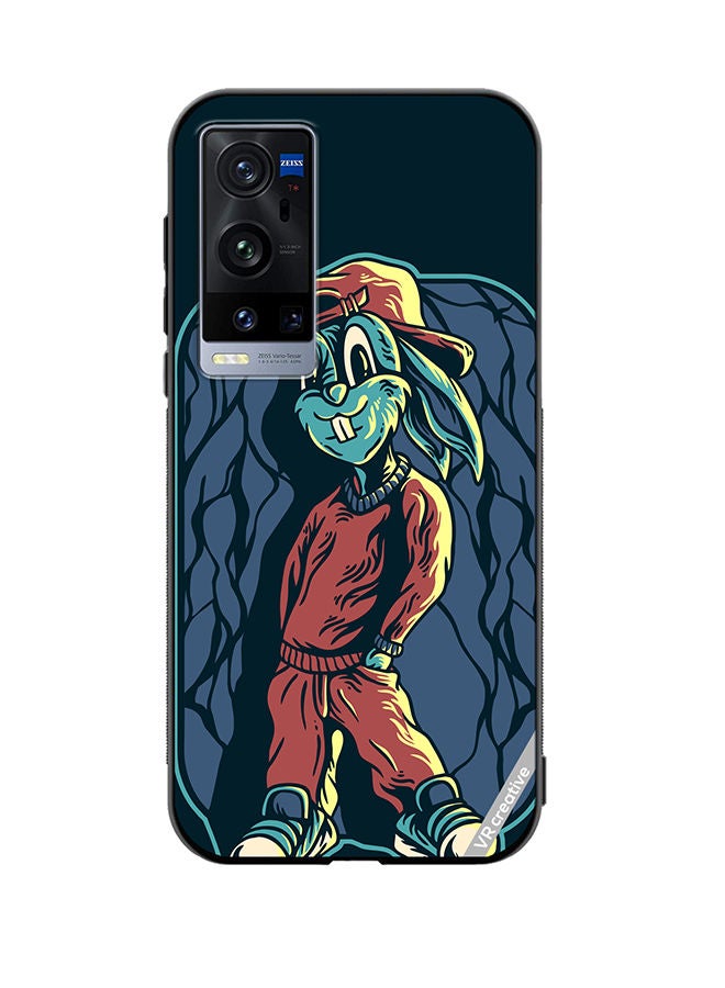 VR CREATIVE Protective Case Cover For Vivo X60 Pro Plus Cool Rabit Design Multicolour - Image 1