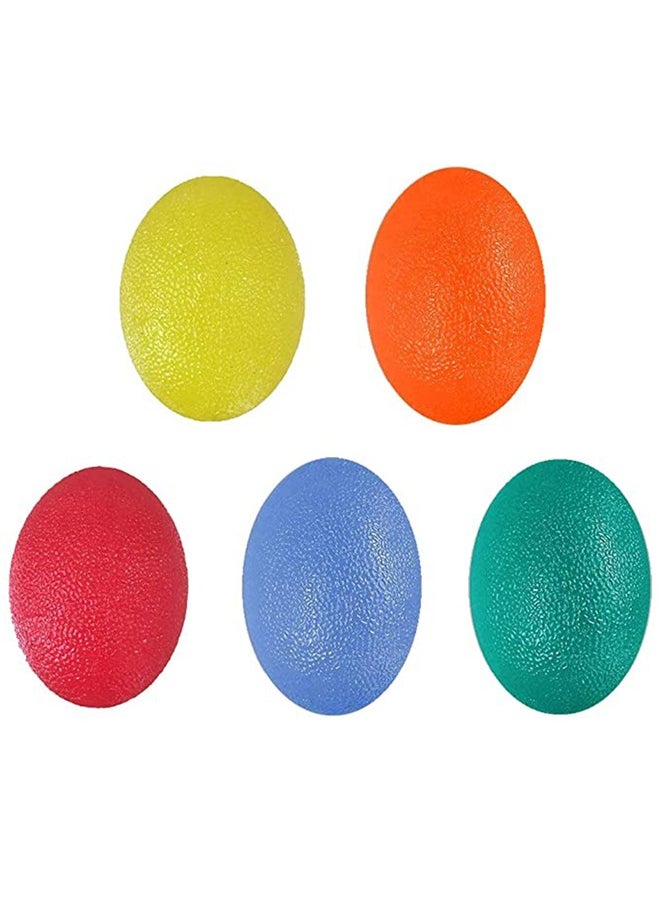 GUSGU 5pcs Hand Grip Strength Trainer, Stress Ball for Adults and Kids, Hand Therapy Ball Squishy Stress Relief Balls, Squeeze Balls Hand Exercise Tool Squeeze Balls  - Image 1