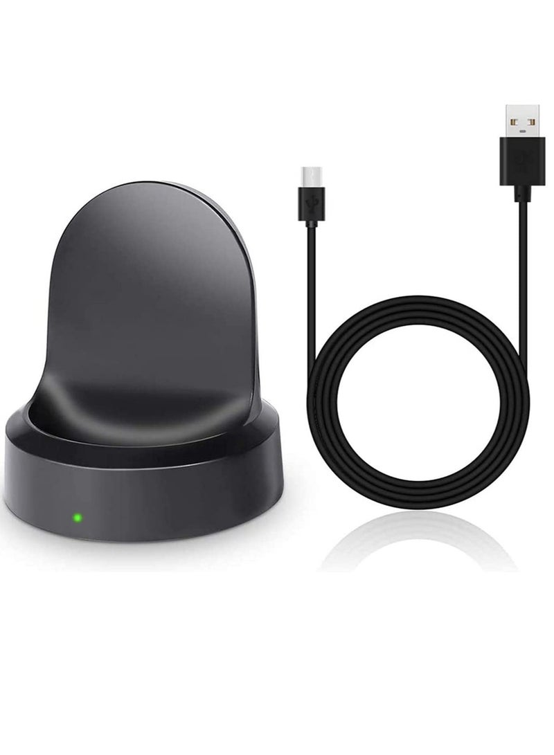Wireless Charging Dock Cradle Charger compatible with Samsung Gear S3 Classic Frontier Smart Watch Charging Dock Watch - Image 1