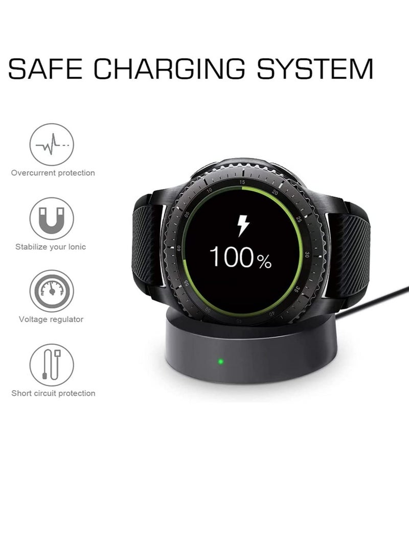 Wireless Charging Dock Cradle Charger compatible with Samsung Gear S3 Classic Frontier Smart Watch Charging Dock Watch - Image 3