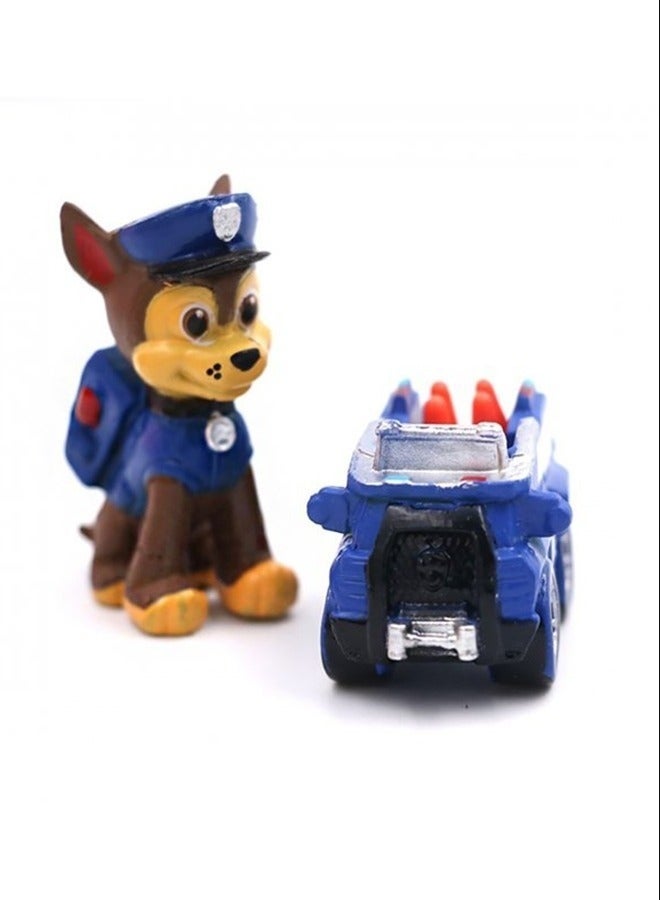 12-Piece Paw Patrol Snow Slide Collectible Action Figure Model Toy For Kids  - Image 3