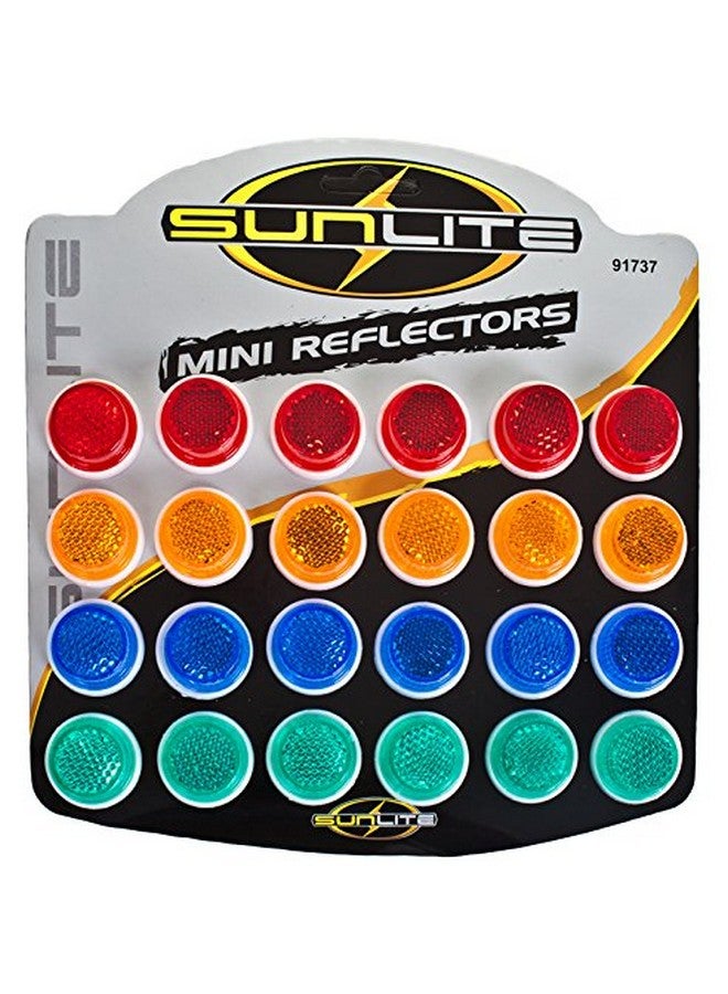 Sunlite Carded 1" Reflectors Card Of 24 Assorted Colors - Image 2