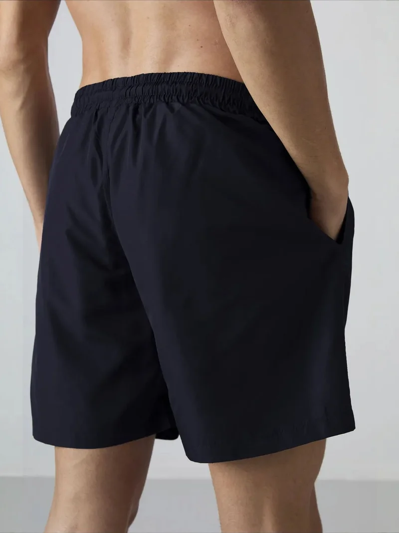 Tommylife Navy Blue TOMMY Men's Pull-On One-Piece Shorts Set for Men | Best Price UAE