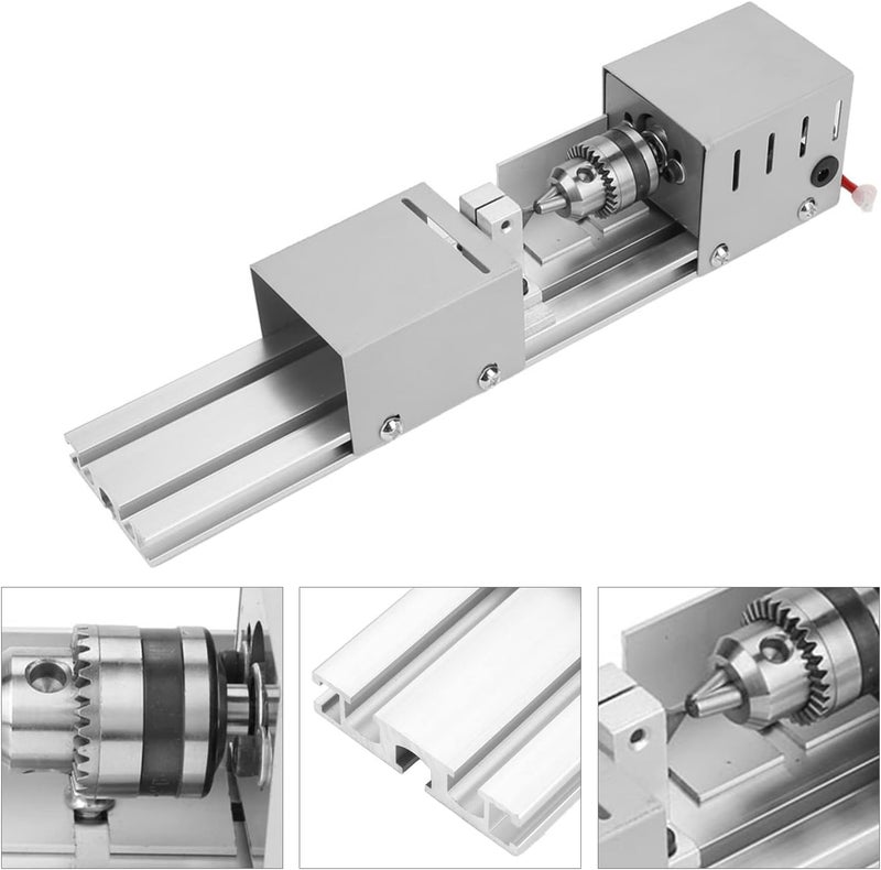Compact Rotary Tool for Material Processing and Finishing Applications, Mini Lathe Beads Polisher and Jewelry Grinding Machine for Woodworking and DIY Handcraft - Image 4