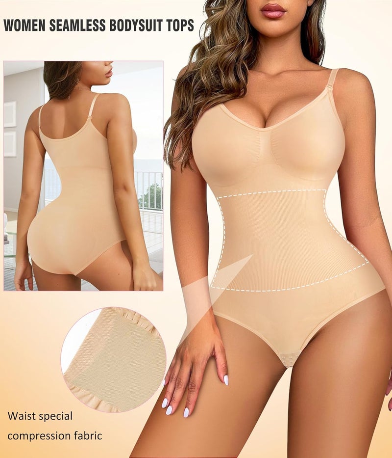 HSR Shapewear Waist Trainer Bodysuits Women Clothing Tummy Control Seamless Full Body Shaper V Neck Body Shaper - Image 2