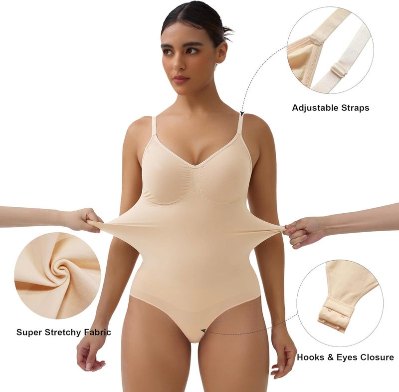 HSR Shapewear Waist Trainer Bodysuits Women Clothing Tummy Control Seamless Full Body Shaper V Neck Body Shaper - Image 3