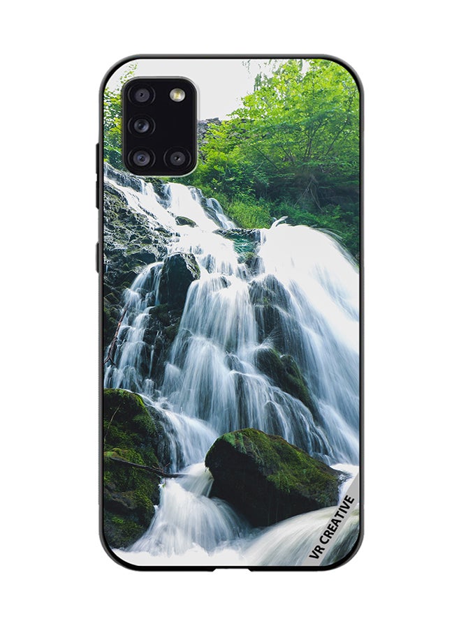 VR CREATIVE Protective Case Cover For Samsung Galaxy A31 Waterfall Design Multicolour - Image 1