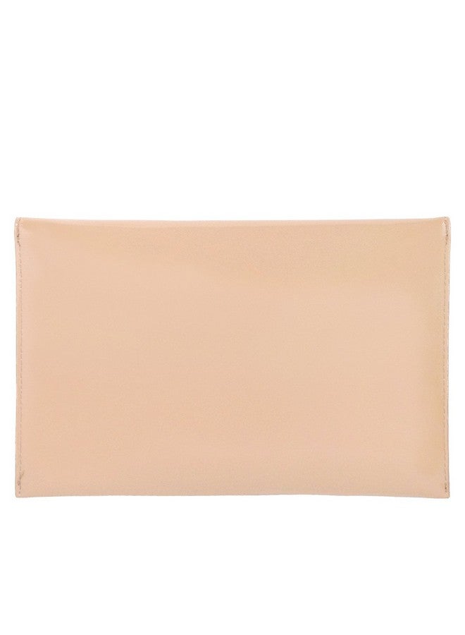 JNB Faux Patent Leather Envelope Candy Clutch Bag Nude - Image 2