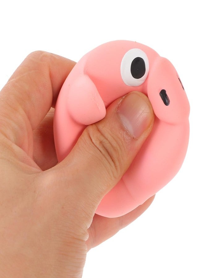 SUPVOX Latex Pig Head Squeaky Dog Toy for Small and Medium Dogs - Interactive Chew Toy for Puppies to Relieve Stress and Prevent Furniture Damage - Image 5