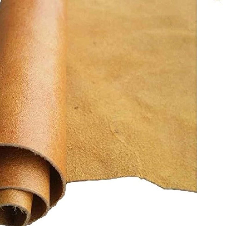 Reed Leather Hides - Cow Skins (8 inches X 11 Inches, Camel)