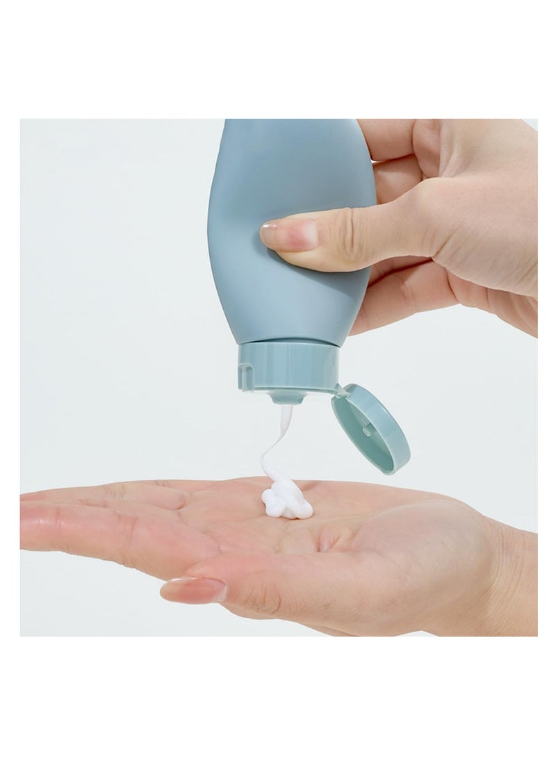 ECVV 3 Pack Portable Travel Bottles for Toiletries, Leakproof Refillable Liquid Containers for Shampoo, Body Lotion, Hair Conditioner, 60ml/2.02oz - Image 2