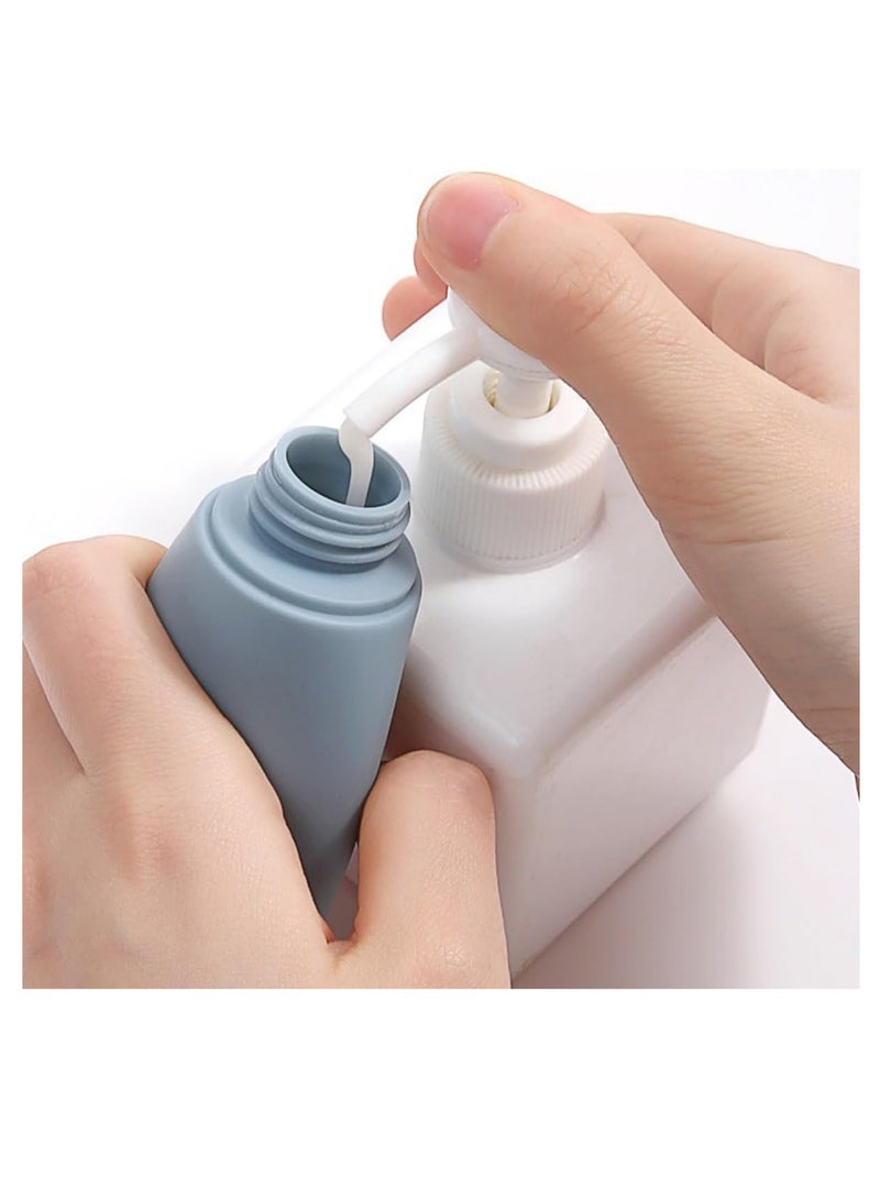 ECVV 3 Pack Portable Travel Bottles for Toiletries, Leakproof Refillable Liquid Containers for Shampoo, Body Lotion, Hair Conditioner, 60ml/2.02oz - Image 3