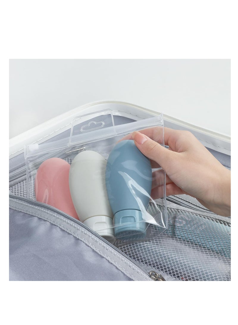 ECVV 3 Pack Portable Travel Bottles for Toiletries, Leakproof Refillable Liquid Containers for Shampoo, Body Lotion, Hair Conditioner, 60ml/2.02oz - Image 5