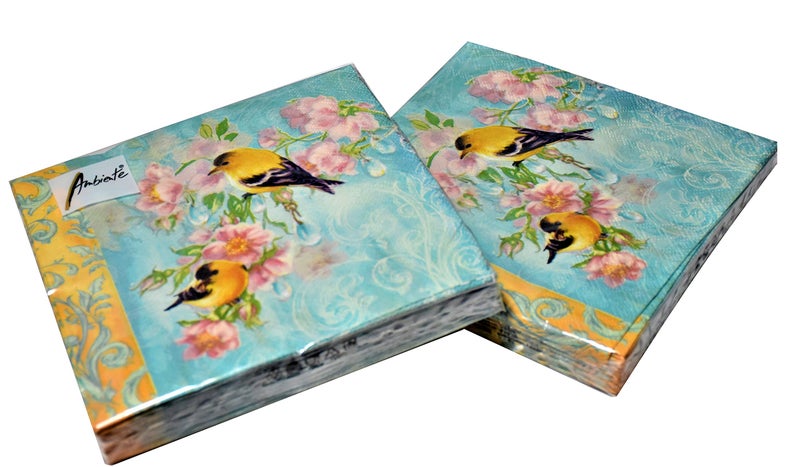 Assorted Bird Napkins for Decoupage - 12 Styles, 1 Each, 6.5 - Image 4