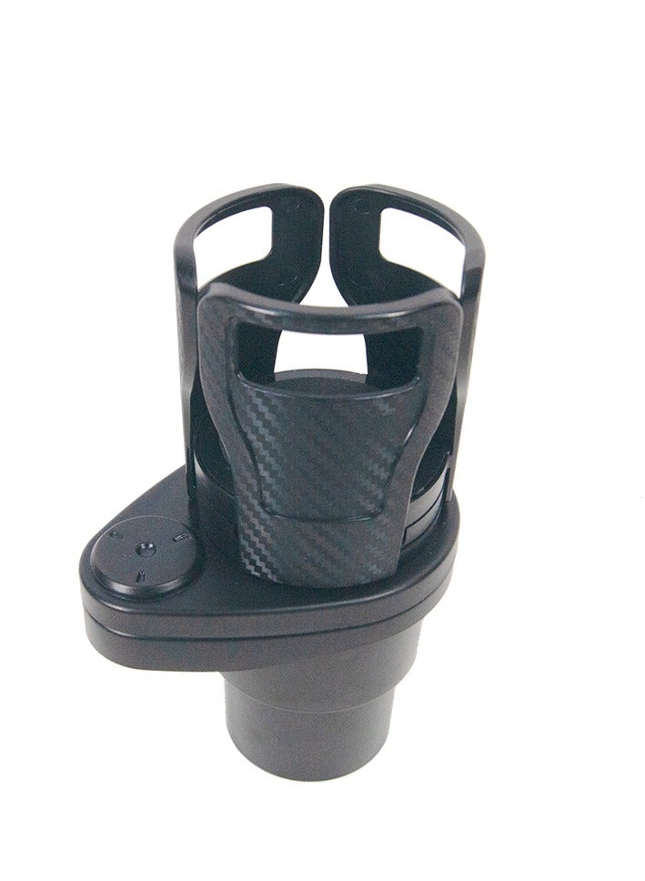 Car Cup Holder Expander Adapter, 2 in 1 Universal Dual Cup Mount Extender Organizer 360° Rotating Adjustable Base Water Cup Drink Holder - Image 3