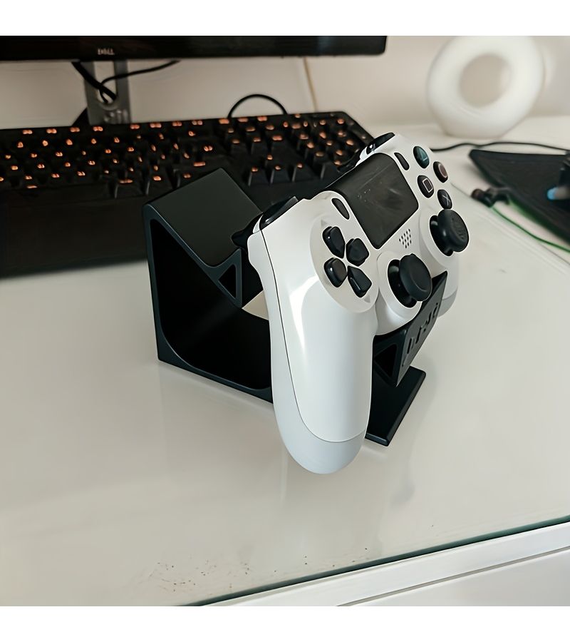 Black Space Saving 2 In 1 Controller Holder For Ps5 Ps4 Xbox - Image 1