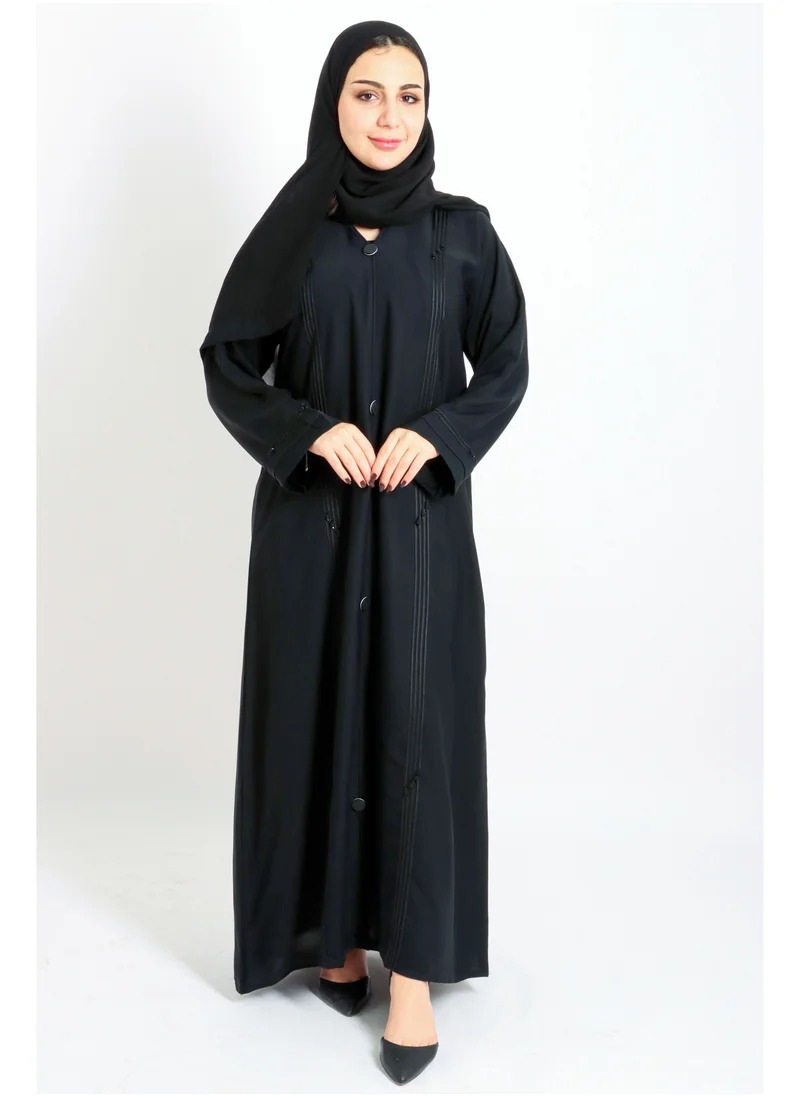 IKKXA Elegance Piping Modern Abaya AIK5026