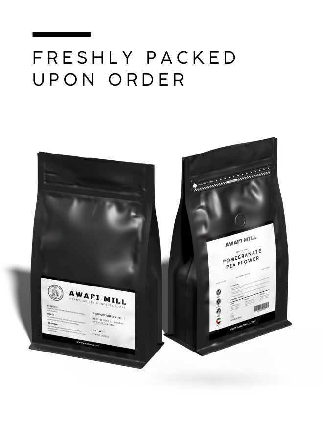 أباميك أزهار الرمان المجففة من أوافي ميل لشاي الأعشاب | مشروب زهري لاذع، بلون وردي ياقوتي | نباتي - 500 غرام | 17.6 أونصة - Image 5