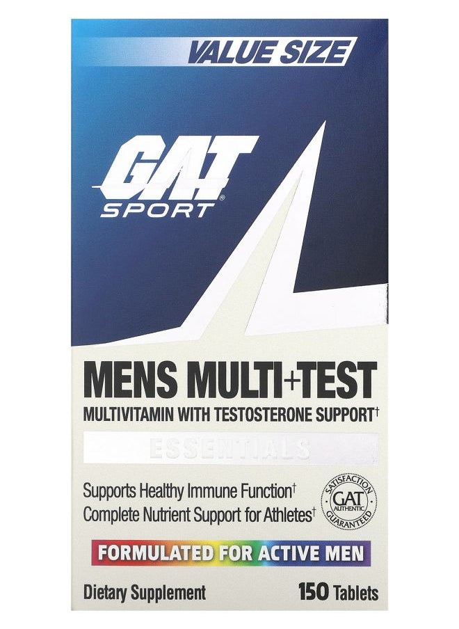 GAT Mens Multi + Test 150 Tablets 
