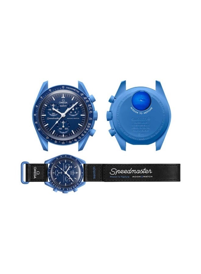 Swatch مون سواتش بيوسيراميك مهمة إلى نبتون SO33N100 - 42 مم - أزرق - Image 4